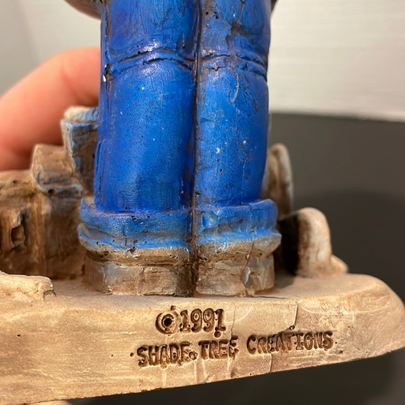 Vintage 91 Shade Tree Creations Cowboy Country Mechanic Handcrafted Shelf Decor - Picture 5 of 13